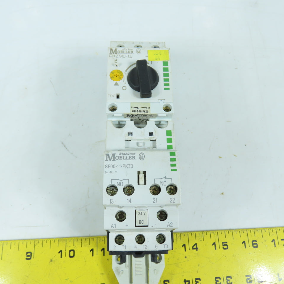 Klockner Moeller SE00-11-PKZ0 PKZM0-1,6 Manual Motor Starter Assembly