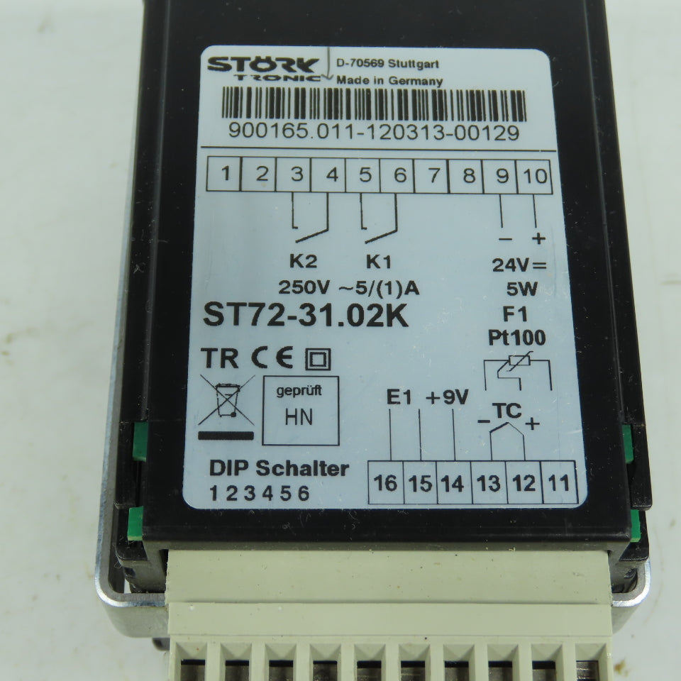 Stork Tronic 900165.011 ST72-31.02K Digital Temperature Controller 24VDC Pt100