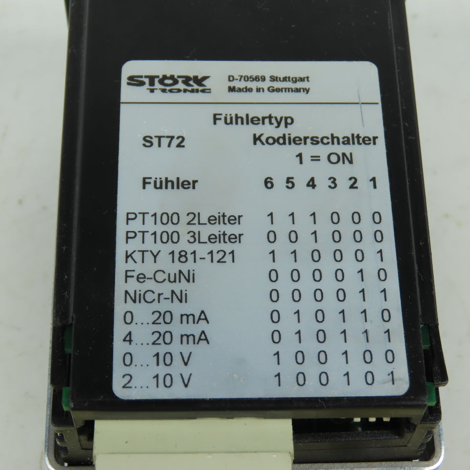 Stork Tronic 900165.011 ST72-31.02K Digital Temperature Controller 24VDC Pt100