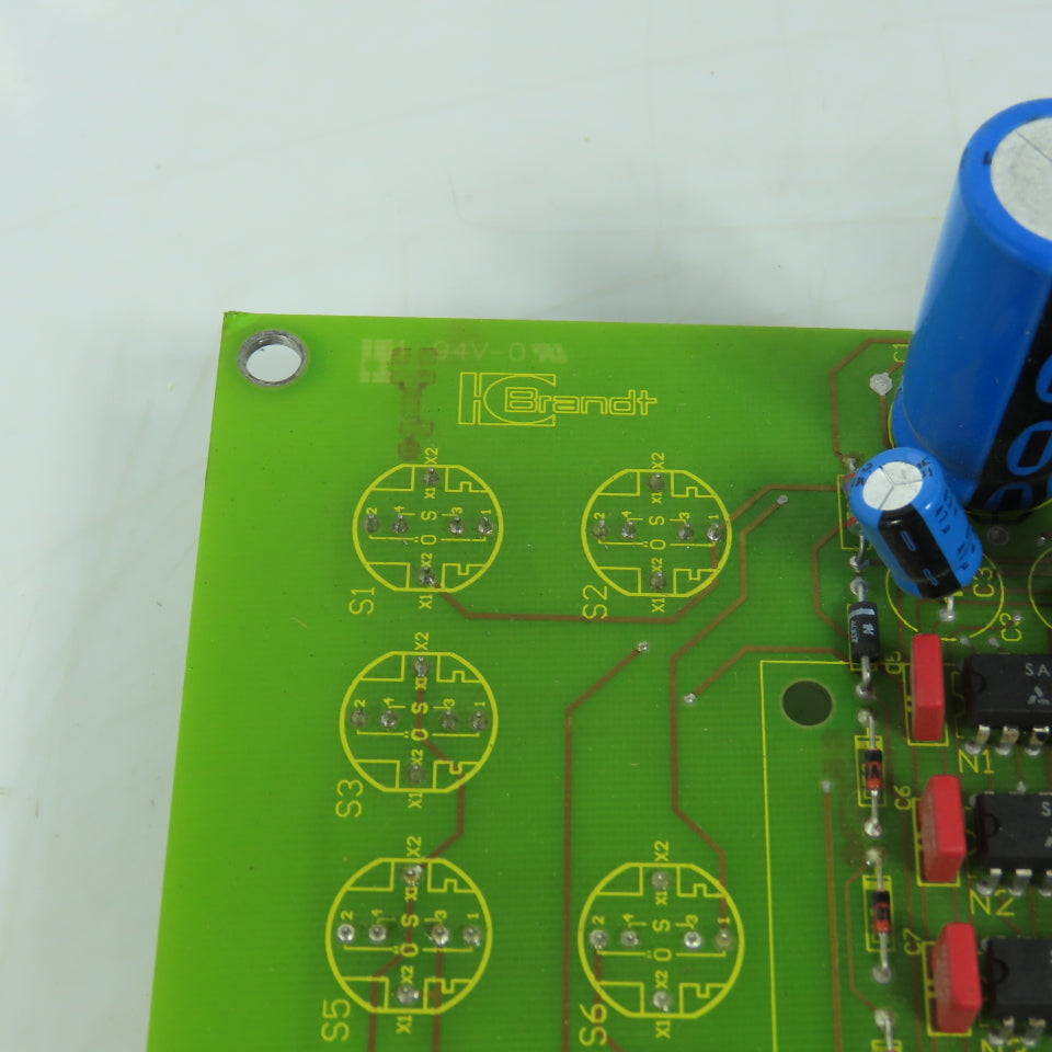 Brandt 2-083-80-0460 Industrial Relay Control Circuit Board REV-1