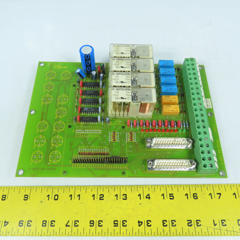 Brandt 2-083-80-0460 Industrial Relay Control Circuit Board REV-1