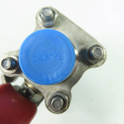 TBV, Inc. 15B123636GT 1/2" Stainless Steel Ball Valve 1500 WOG Socket Weld