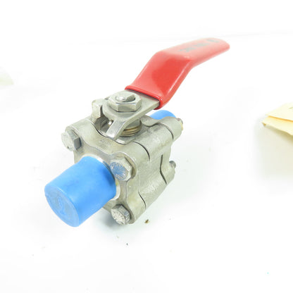 TBV, Inc. 15B123636GT 1/2" Stainless Steel Ball Valve 1500 WOG Socket Weld