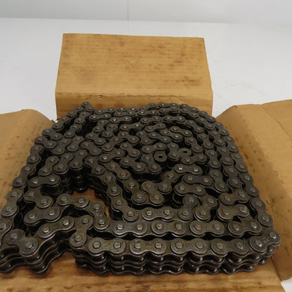 Rexnord REX502R10BX REX50-2 RIV Rex 50-2 Double Strand Roller Chain 10' Long NEW