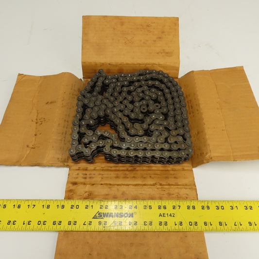 Rexnord REX502R10BX REX50-2 RIV Rex 50-2 Double Strand Roller Chain 10' Long NEW