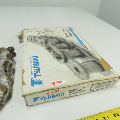 Tsubaki RS80 RIV 10ft Roller Chain NEW