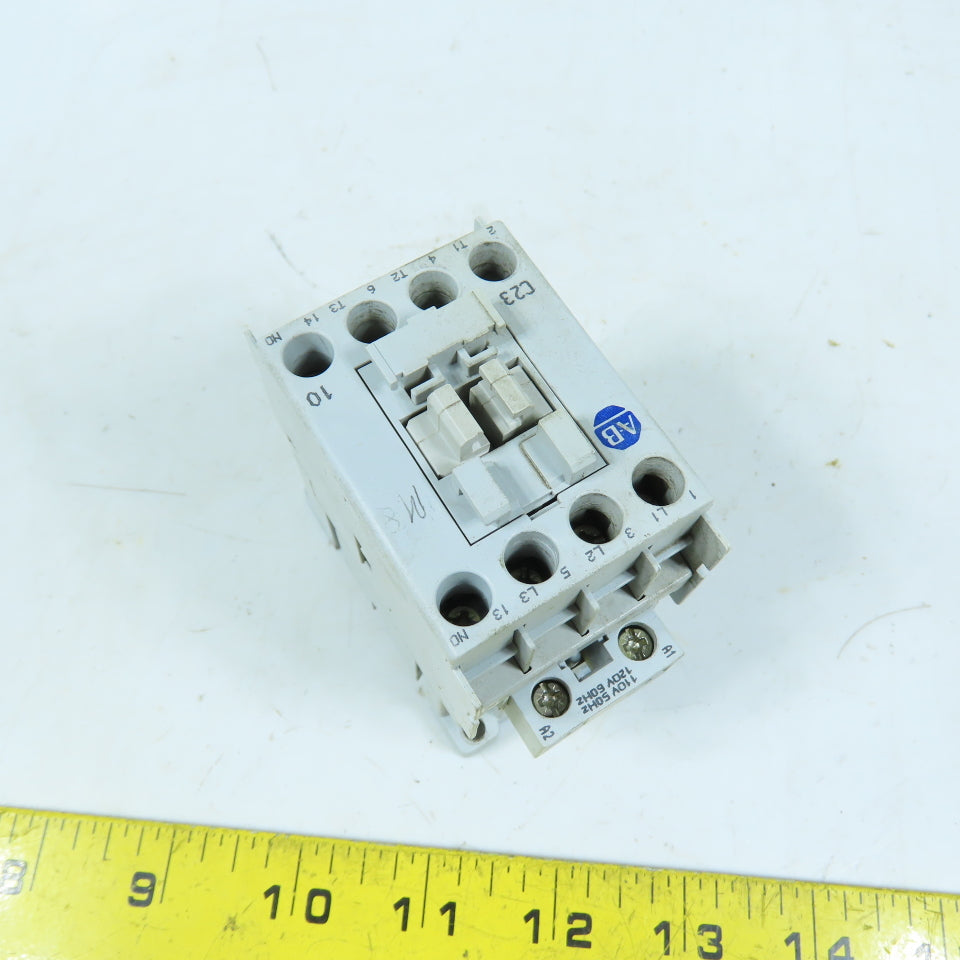 Allen-Bradley 100-C23*10 3-Pole IEC Contactor 110-120V 60Hz 15HP 460V