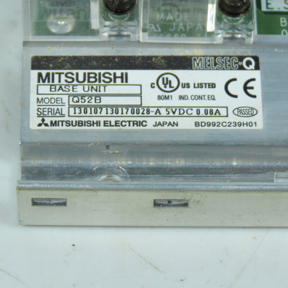 Mitsubishi Q52B MELSEC-Q Series 2-Slot PLC Base Unit