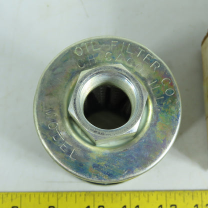Oil Filter Co. M112 Suction Strainer 3/4 FNPT 5 GPM 74 Micron