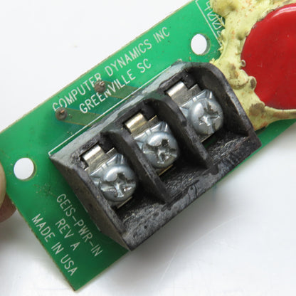 Computer Dynamics Inc GEIS-PWR-IN Power Input Board Rev A LSC-5