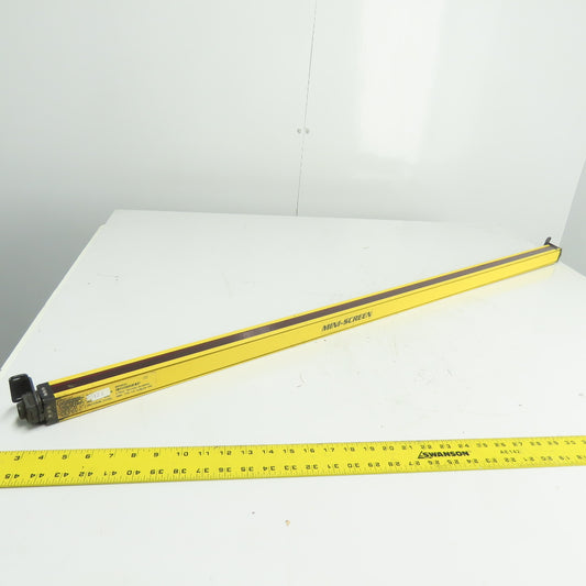 Banner MSR4824Y 48" Mini-Screen Safety Light Curtain Receiver 0.75" Sens