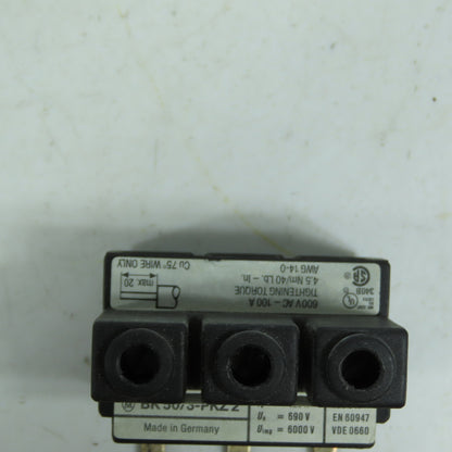 Klockner Moeller BK50/3-PKZ2 Line Supply Terminal Block 3-Pole 120A 600V
