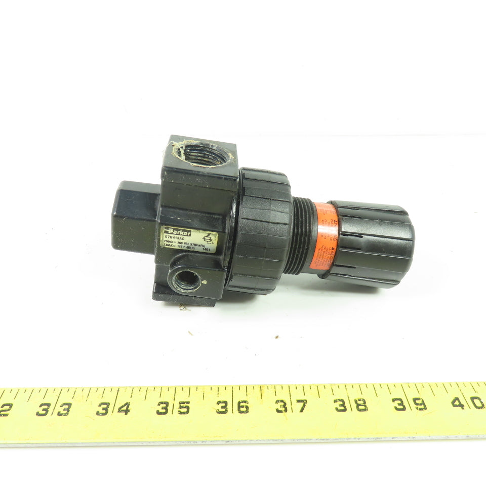 Parker 07R413AC Pneumatic Air Pressure Regulator 250 PSI 175 F 3/4" NPT
