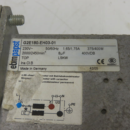 Ebm-Papst G2E180-EH03-01 Forward Curved Centrifugal Blower 230V 400W