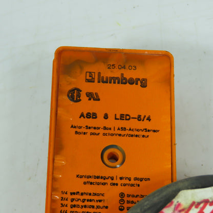 Lumberg ASB 8 LED-5/4 8-Port M12 Sensor-Actuator Distribution Box with Cable