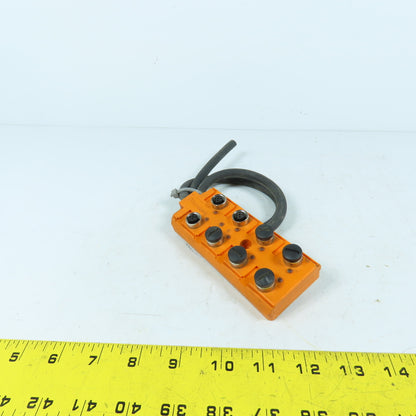 Lumberg ASB 8 LED-5/4 8-Port M12 Sensor-Actuator Distribution Box with Cable
