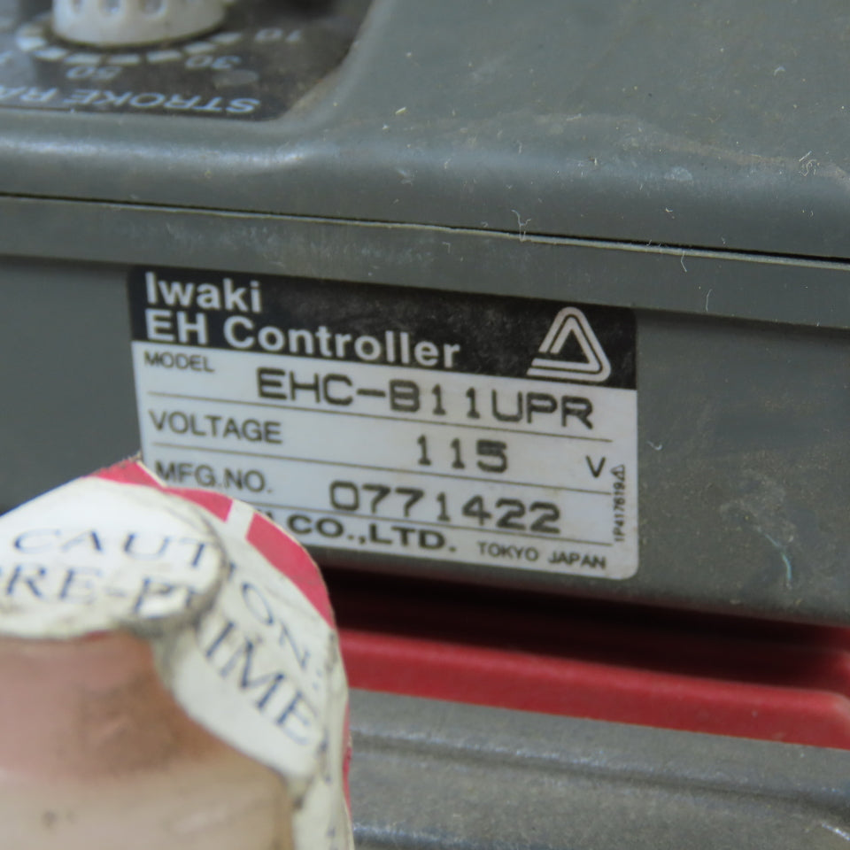 Iwaki EH-B10FC-11UPR7 Electronic Metering Pump 0.60 GPH 143 PSI 115V