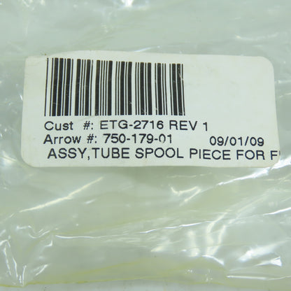 750-179-01 ETG-2716 REV 1 Stainless Steel Tube Spool Piece Assembly