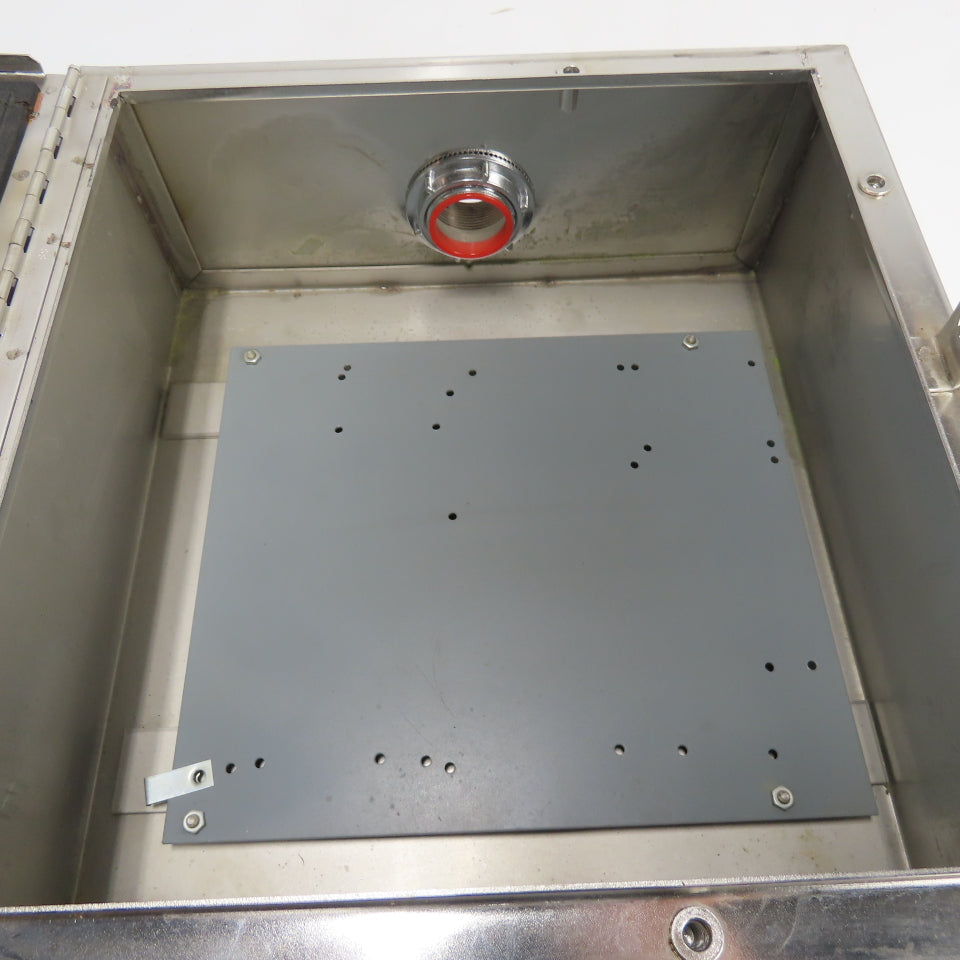 Cutler-Hammer Stainless Steel Electrical Enclosure W/Backplate 14" x 13-1/2"x 6"
