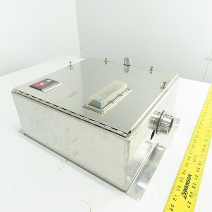 Cutler-Hammer Stainless Steel Electrical Enclosure W/Backplate 14" x 13-1/2"x 6"