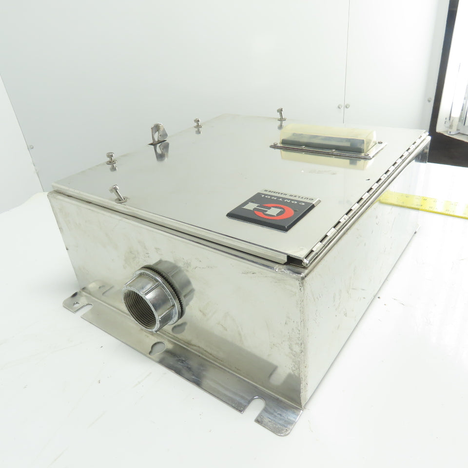 Cutler-Hammer Stainless Steel Electrical Enclosure W/Backplate 14" x 13-1/2"x 6"