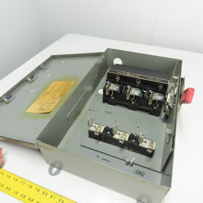 General Electric TH3363J 100A Fusible Safety Disconnect Switch 600VAC 250VDC