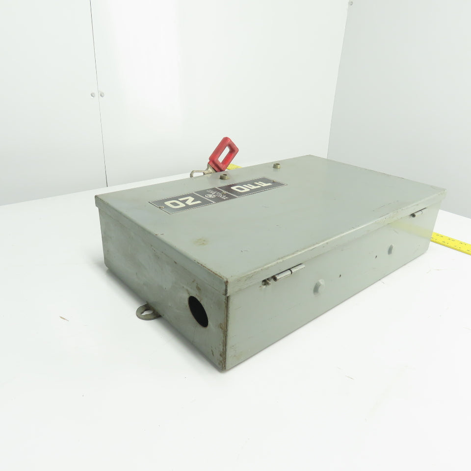 General Electric TH3363J 100A Fusible Safety Disconnect Switch 600VAC 250VDC