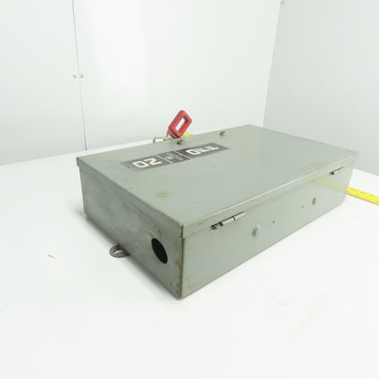 General Electric TH3363J 100A Fusible Safety Disconnect Switch 600VAC 250VDC