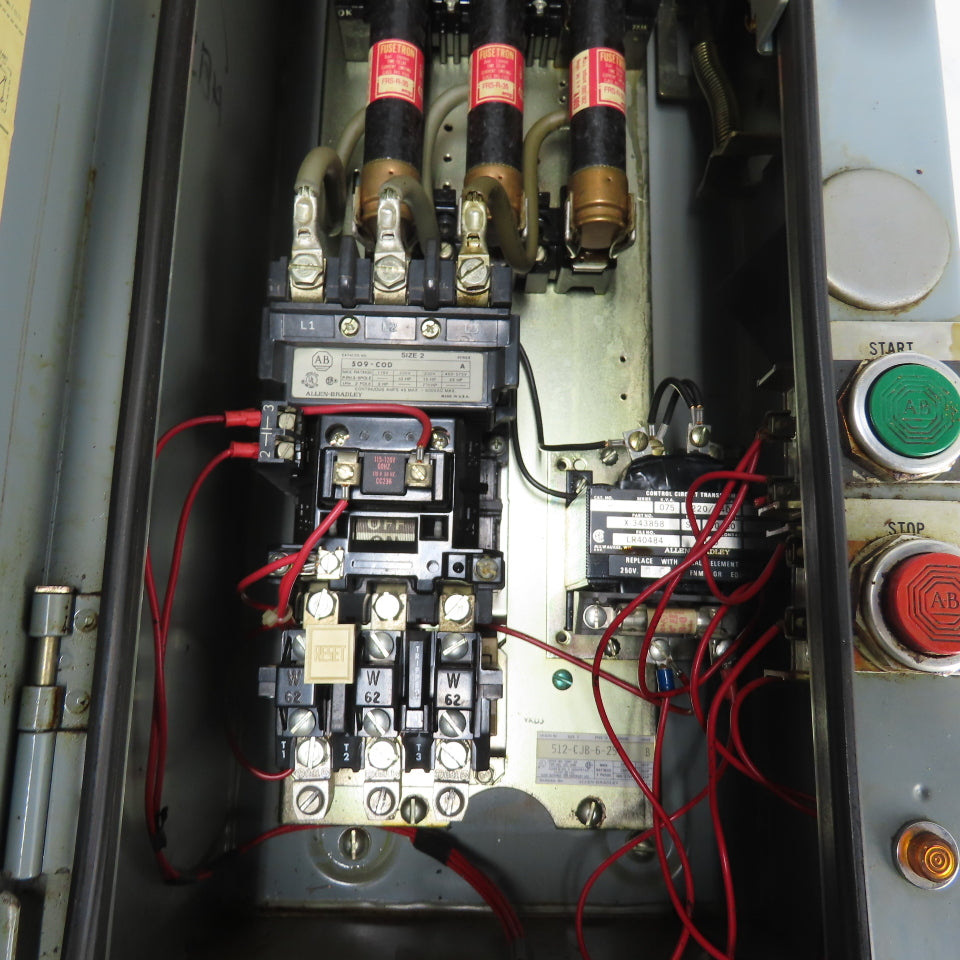 Allen-Bradley 512-CJB-6-25 Size 2 Combination Motor Starter 45A 600V NEMA 12