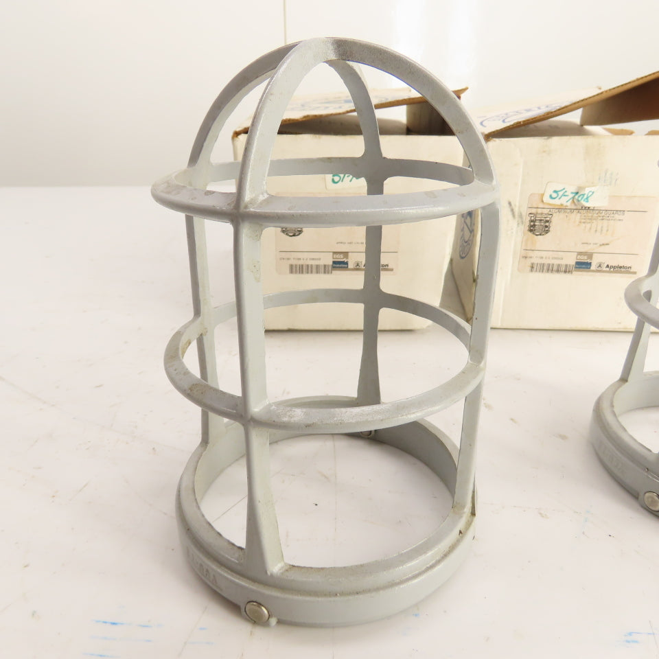 Appleton VGU-1 Aluminum Guards for V-51 Incandescent Lighting Fixtures Lot/2