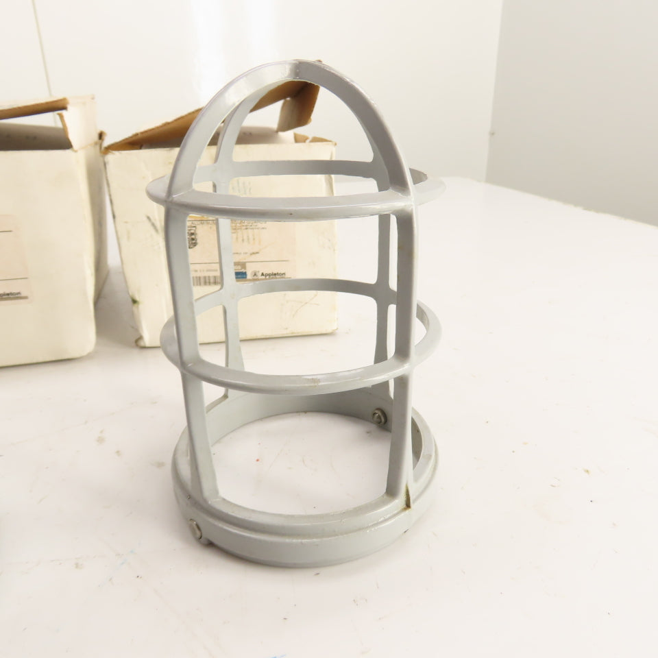 Appleton VGU-1 Aluminum Guards for V-51 Incandescent Lighting Fixtures Lot/2