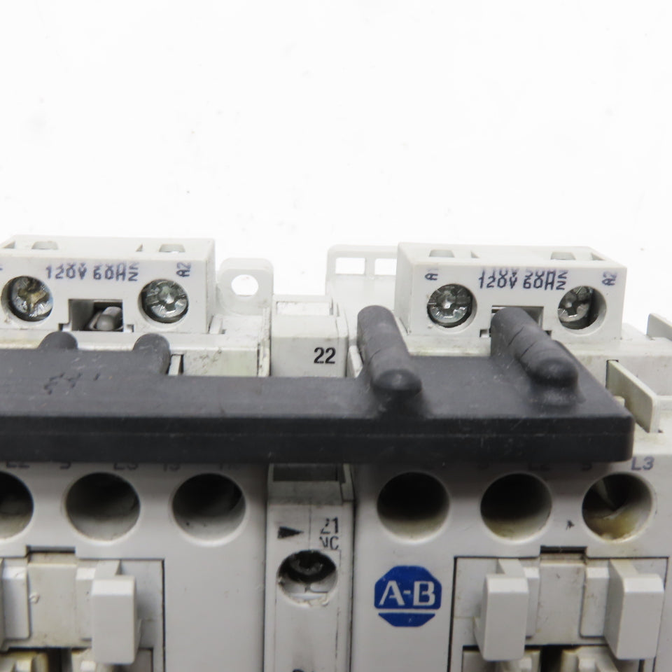 Allen-Bradley 100-C16*10 IEC Reversing Motor Starter 120V 60Hz 1.0-2.9A Overload