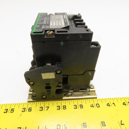 Square D 8536 SCO 3 NEMA Size 1 Magnetic Motor Starter 600V Max 110/120V Coil
