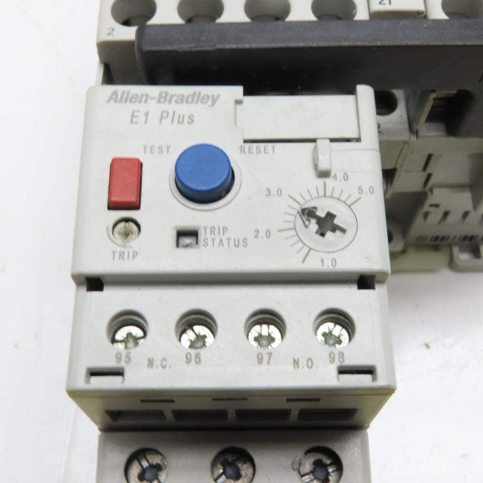 Allen-Bradley 104-C09D22 IEC Reversing Motor Starter 120V 60Hz 1.0-5.0A E1 Plus