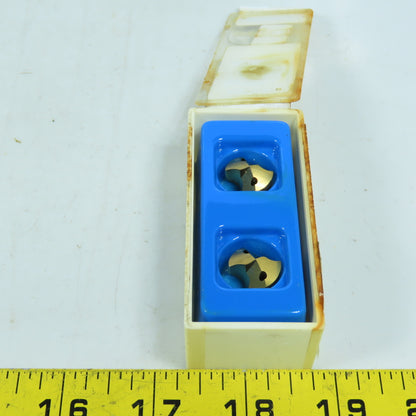 Seco SD100-15.00-P Crownloc Coolant Thru Carbide Drill Insert Heads 15mm Set/2