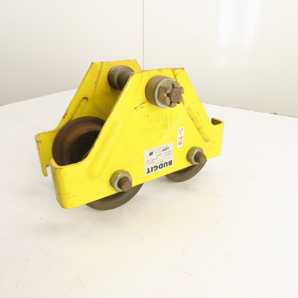Budgit 82WFB 509153-2 1 Metric Ton Manual Plain Beam Hoist Trolley