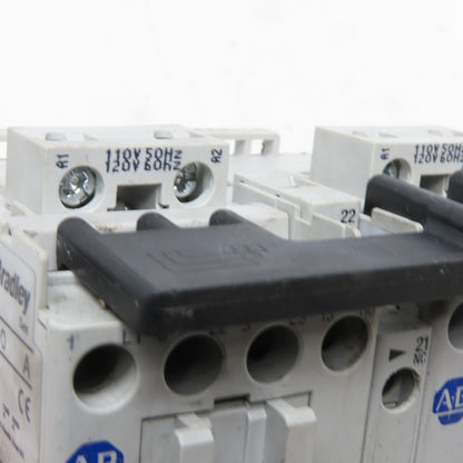 Allen-Bradley 100-C09*10 IEC Reversing Motor Starter 120V 60Hz 3.2-16A E1 Plus
