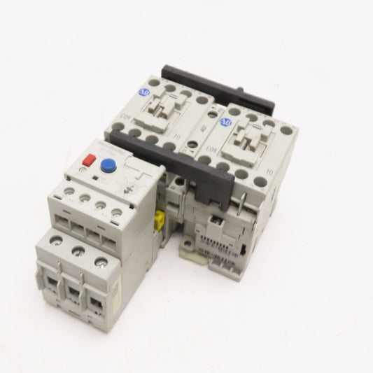 Allen-Bradley 100-C09*10 IEC Reversing Motor Starter 120V 60Hz 3.2-16A E1 Plus