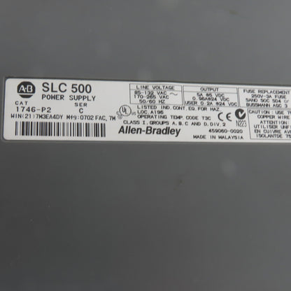 Allen-Bradley 1746-P2 SLC 500 PLC Rack 1746-P2 Input Module 1746-OW16
