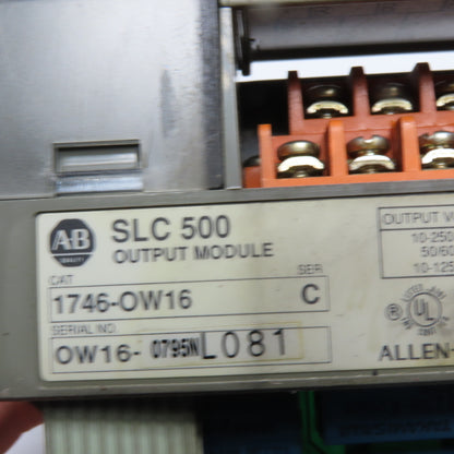 Allen-Bradley 1746-P2 SLC 500 PLC Rack 1746-P2 Input Module 1746-OW16