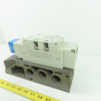 Numatics 135BB715MP00061 Solenoid Valve 24VDC 150 PSIG W/ Manifold Base