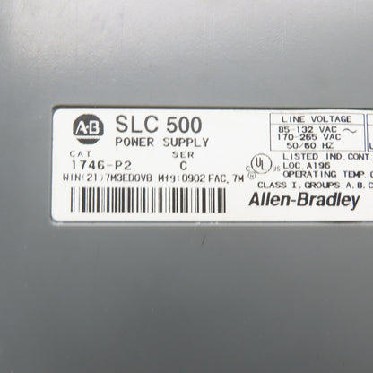 Allen-Bradley SLC 500 7-Slot Rack Power Supply 5/03 CPU (6) 1746-IA16 Input PLC