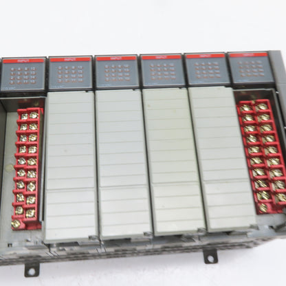 Allen-Bradley SLC 500 7-Slot Rack Power Supply 5/03 CPU (6) 1746-IA16 Input PLC