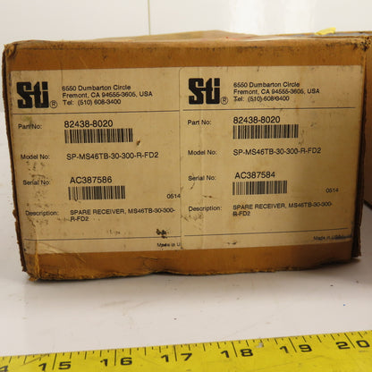 STI MS46TB-30-300-R-FD2 MiniSafe Safety Light Curtain Receiver Pair