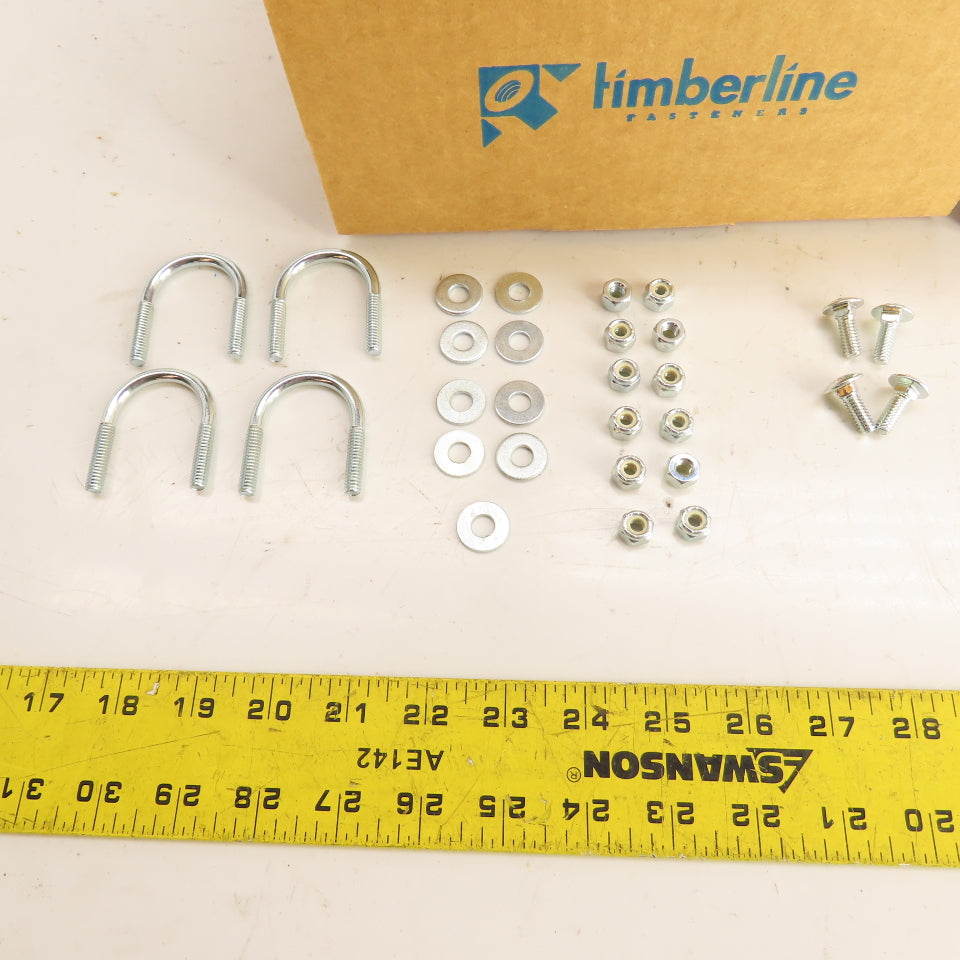 Timberline Fasteners CK-GGHDKIT Gator Grip Hardware U-Bolt Fastener Kit 50 Sets