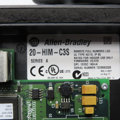 Allen-Bradley 20-HIM-C3S Remote Full Numeric LCD Interface W/ Cable