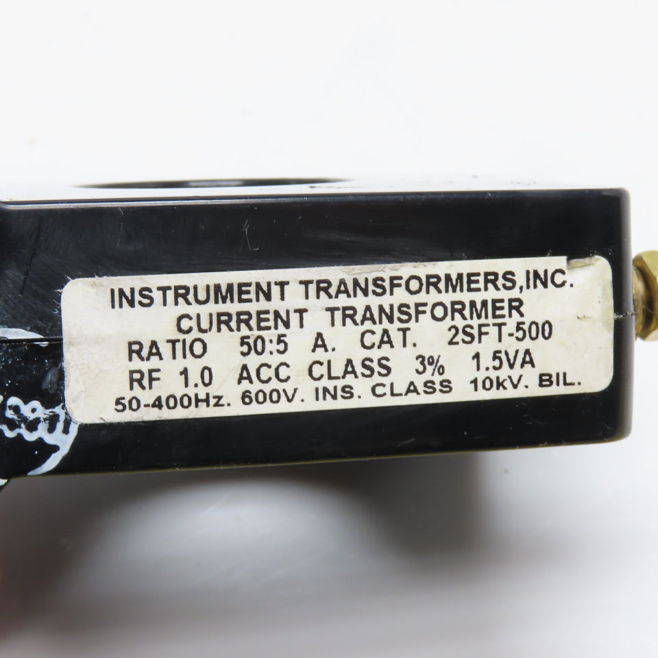 Instrument Transformers 2SFT-500 Current Transformer Ratio 50:5A 600V 1.5VA