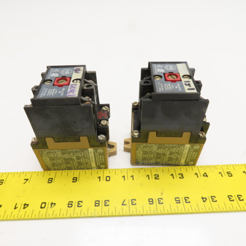 Allen Bradley 700-P800A1 AC Relay 600V 20A 112/120V Coil Lot Of 2