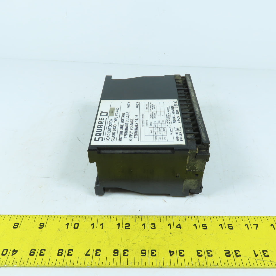 Square D Class 8430 Type V3 460 Load Detector 460V