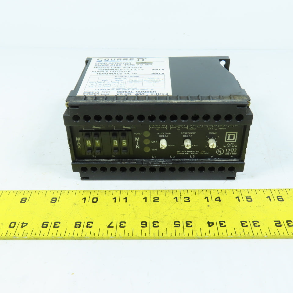 Square D Class 8430 Type V3 460 Load Detector 460V